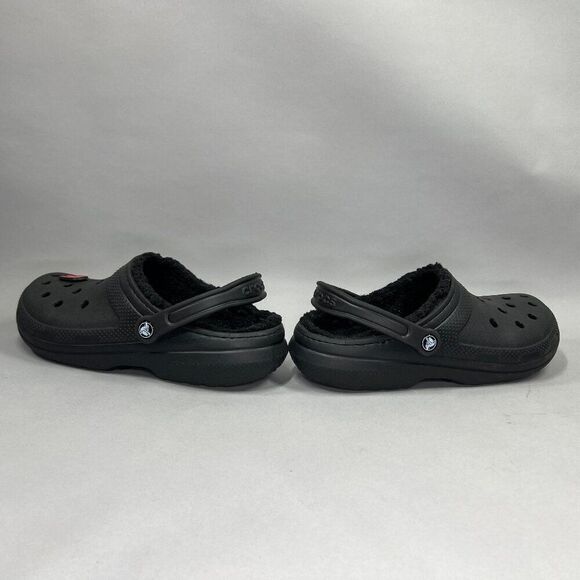 Crocs Men\'s Size 10 Black Classic‎ Lined Clogs